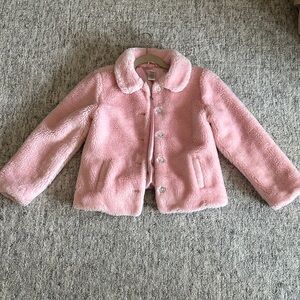 Gymboree Pink Plush Kids Faux Fur Jacket